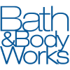 Stylized blue Bath & Body Works logo