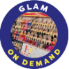 Glam On Demand logo showing makeup display