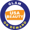 Glam On Demand USA Beauty circular logo